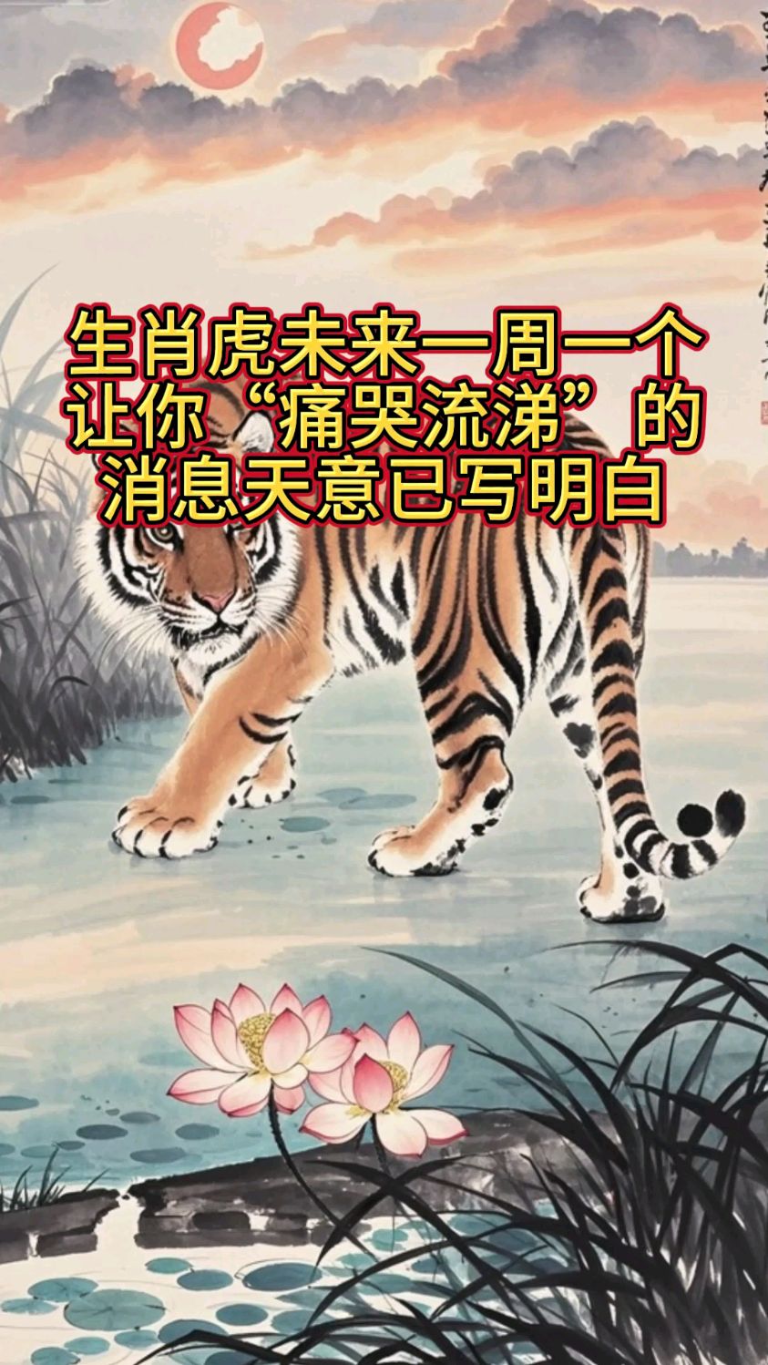 生肖虎:未来一周,一个让你“痛哭流涕”的消息,天意已写明白!