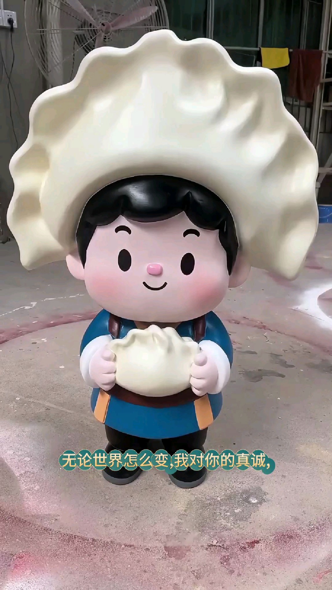 美食卡通玻璃钢雕塑工厂#麻花雕塑 #饺子雕塑 #卡通玻璃钢雕塑