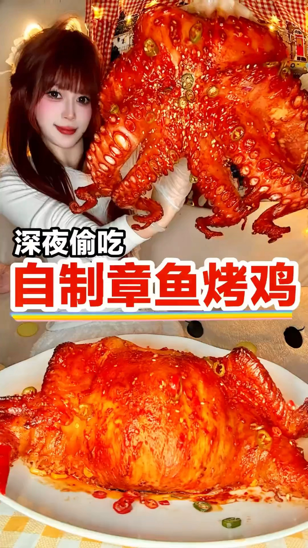 把八爪鱼塞烤鸡是什么神仙吃法