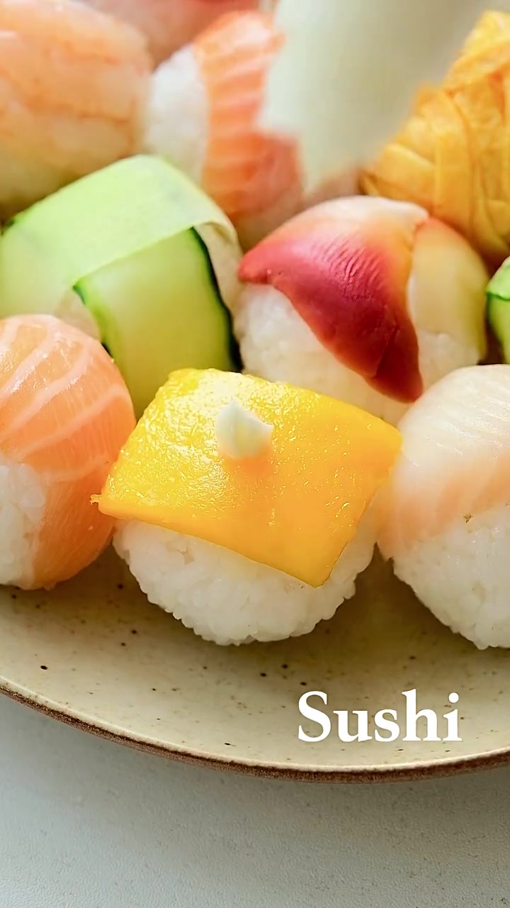 手鞠寿司球 _ 春日减脂可爱出片又好吃