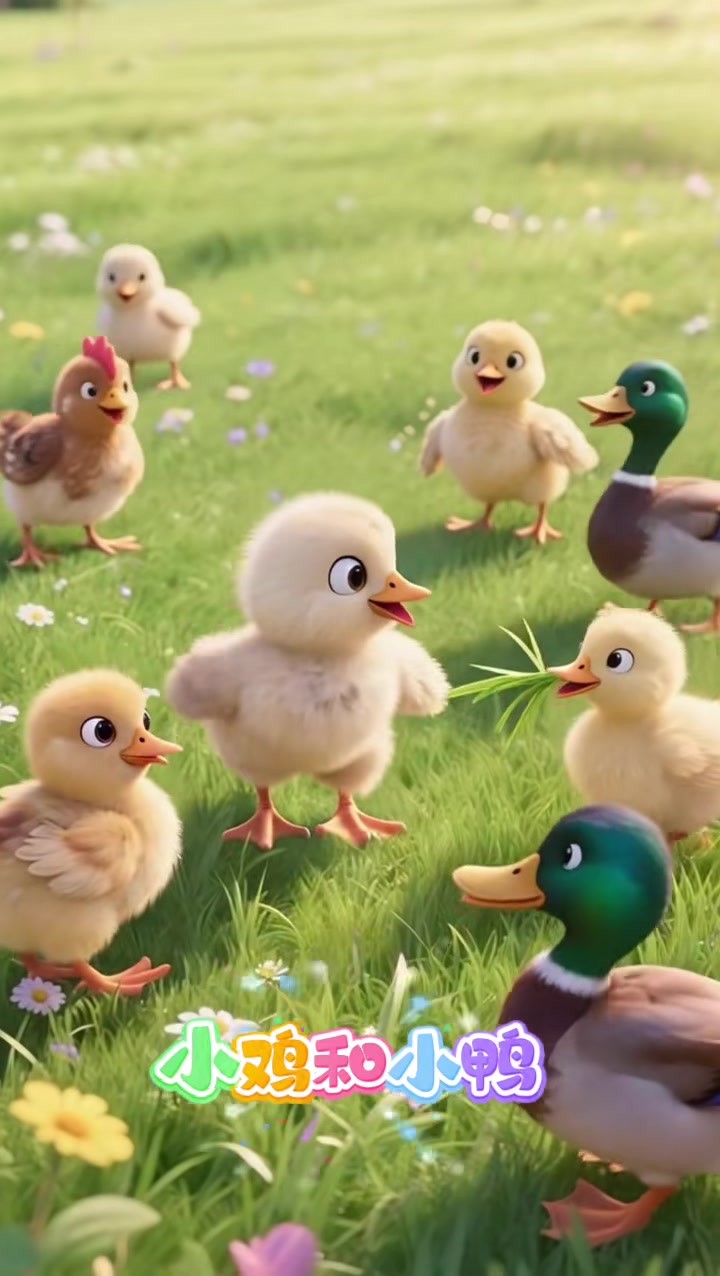 启蒙早教儿歌~小鸡和小鸭
