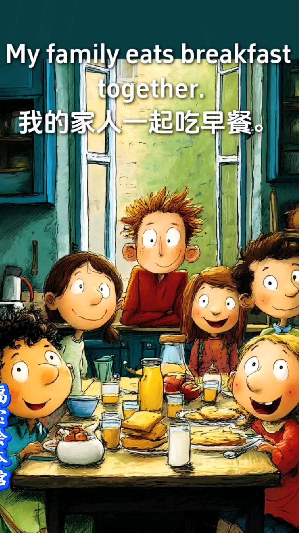 《我家里吃早餐》英语绘本