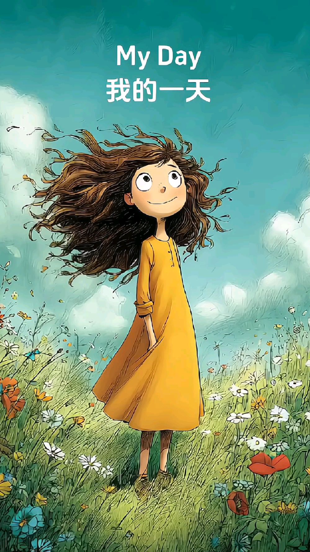 《我的一天》英语绘本