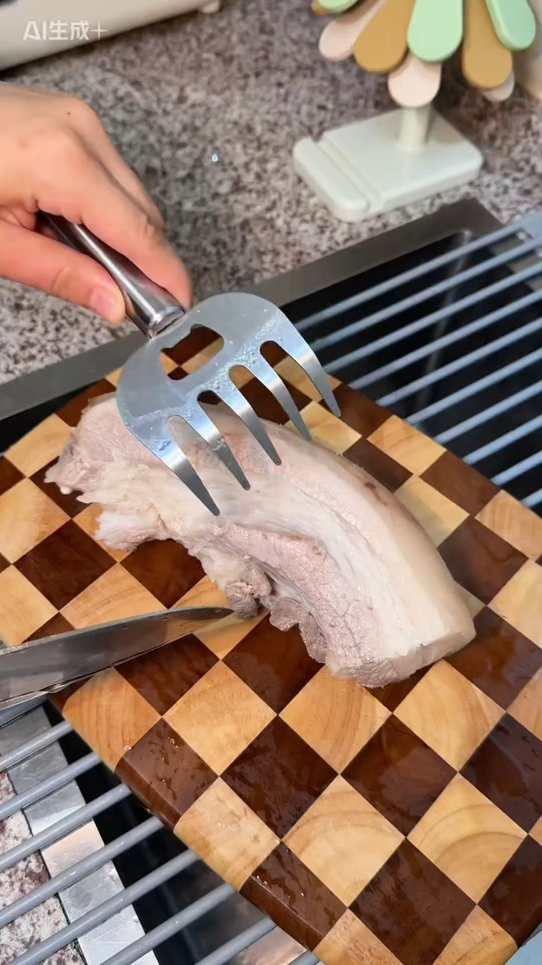 厨房必备神器 做饭怕烫到手切菜怕受伤的可以用这个防烫护手器!