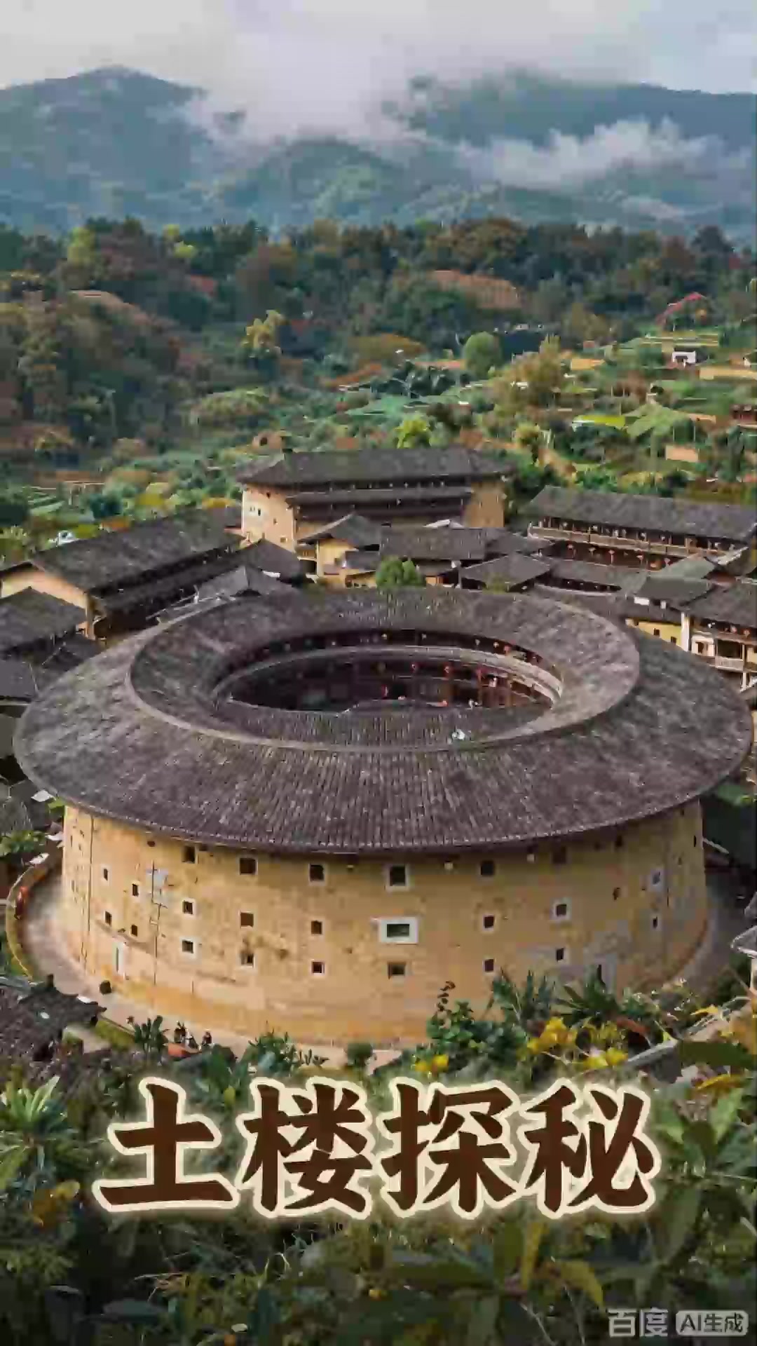 漳州南靖土楼四菜一汤，田螺坑土楼群奇观，世界文化遗产名录