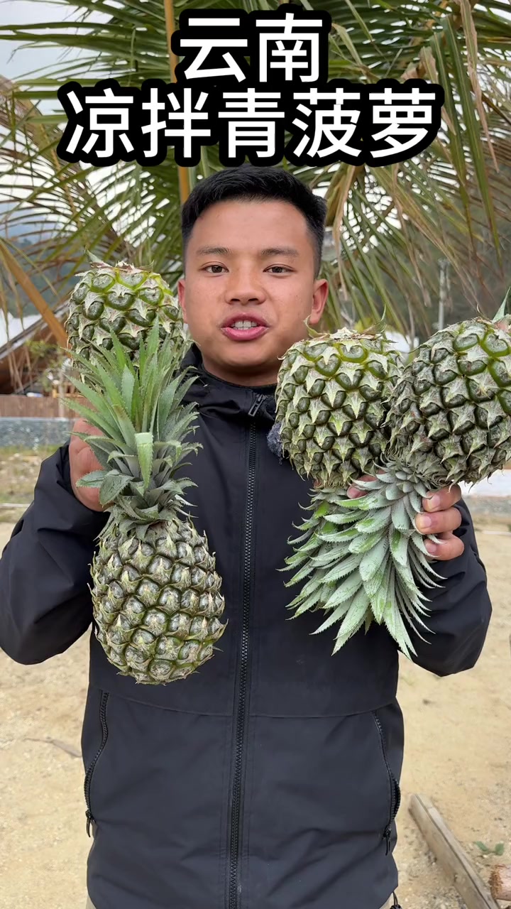 有多少人还不知道没有熟的菠萝也可以这样吃?