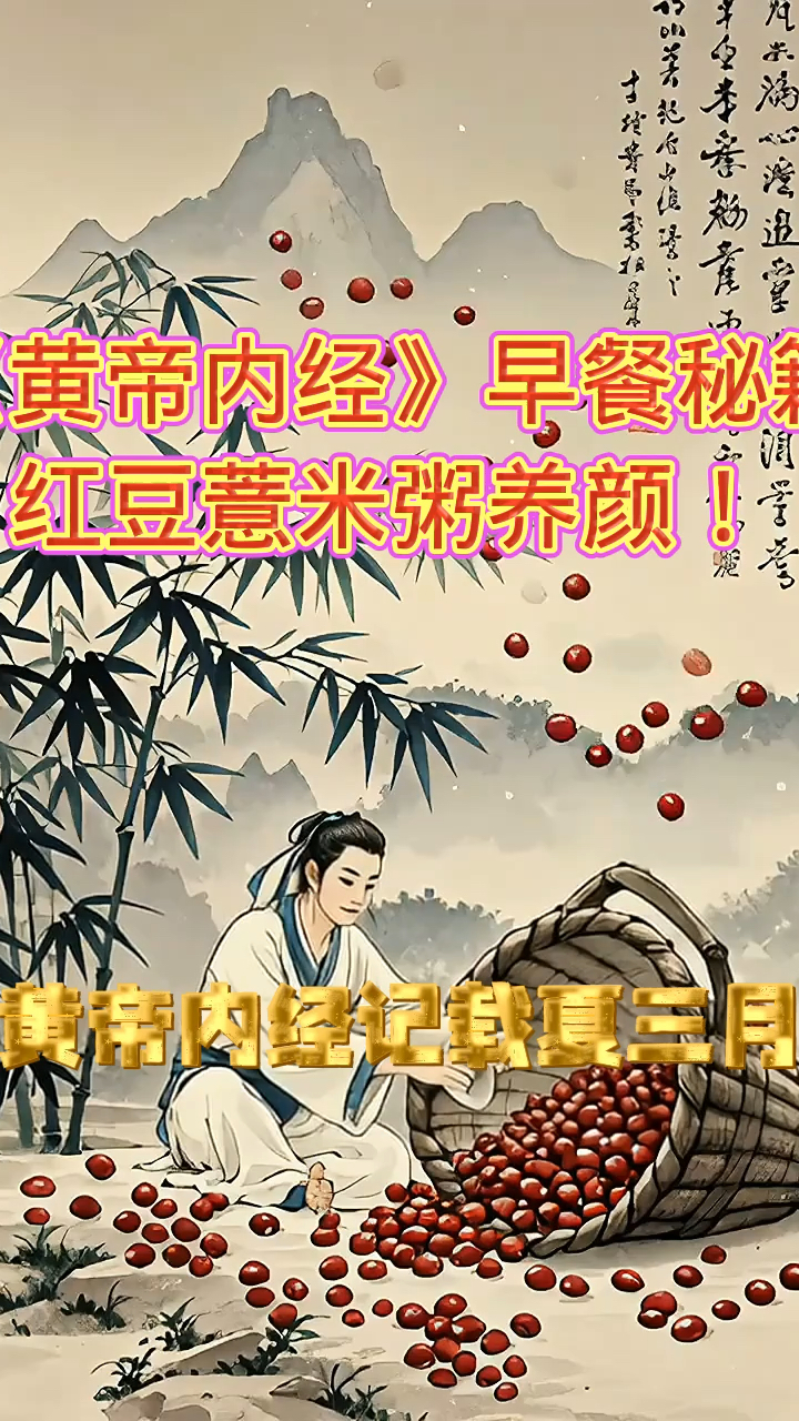《黄帝内经》早餐秘籍,红豆薏米粥养颜!