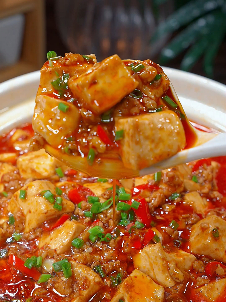 麻婆豆腐,你就像我这样做，比肉还好吃。嫩滑爽口下饭！