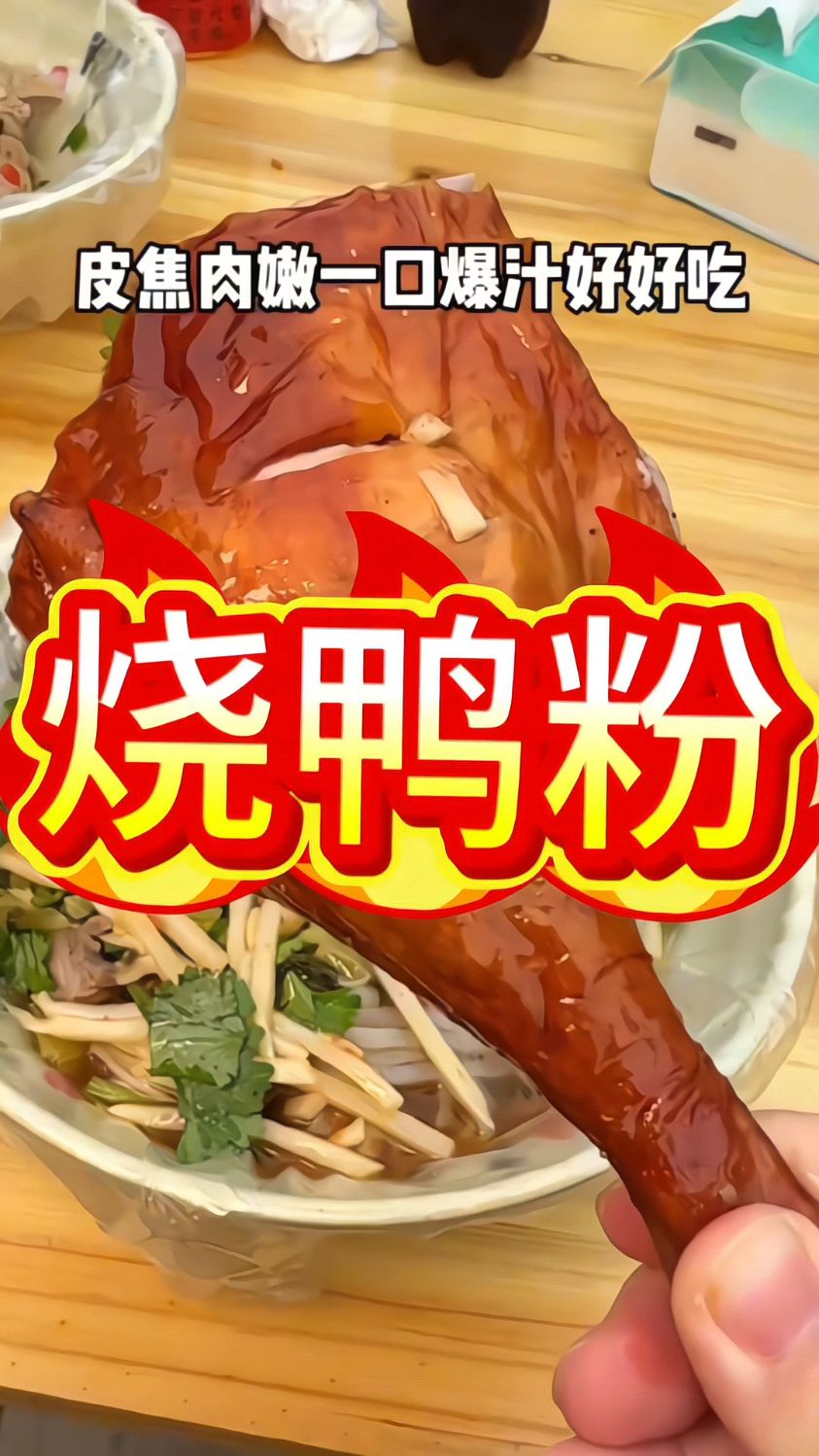 烧鸭粉 路边摊美味