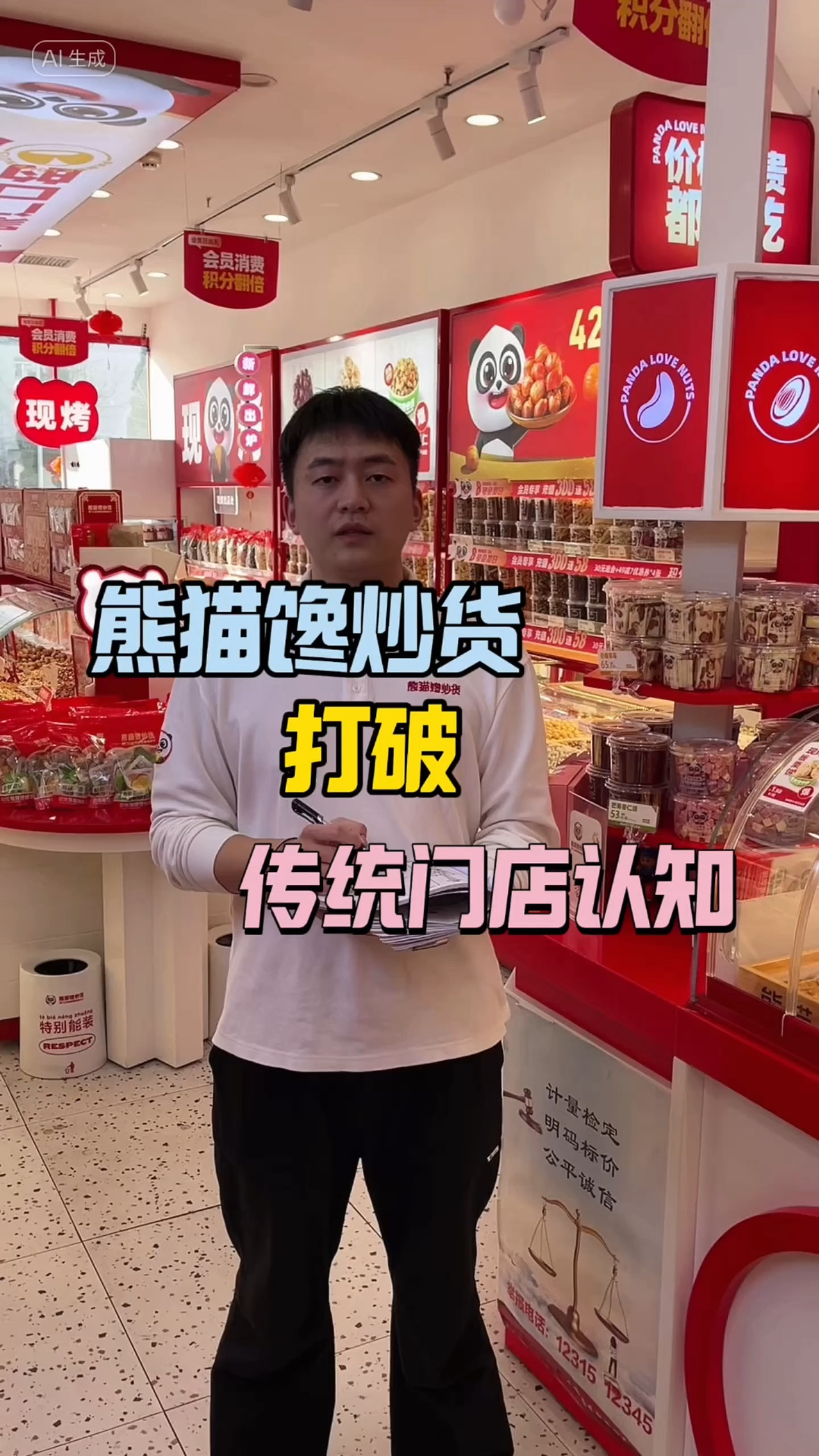 熊猫馋炒货打破传统门店认知!