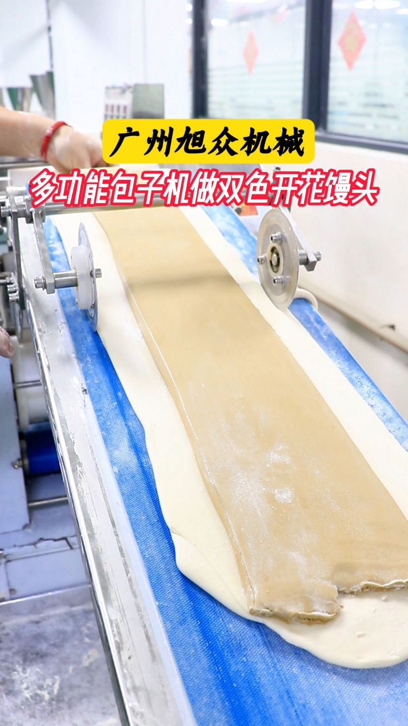 多功能包子机做双色开花馒头#包子机#全自动包子馒头机#馒头机