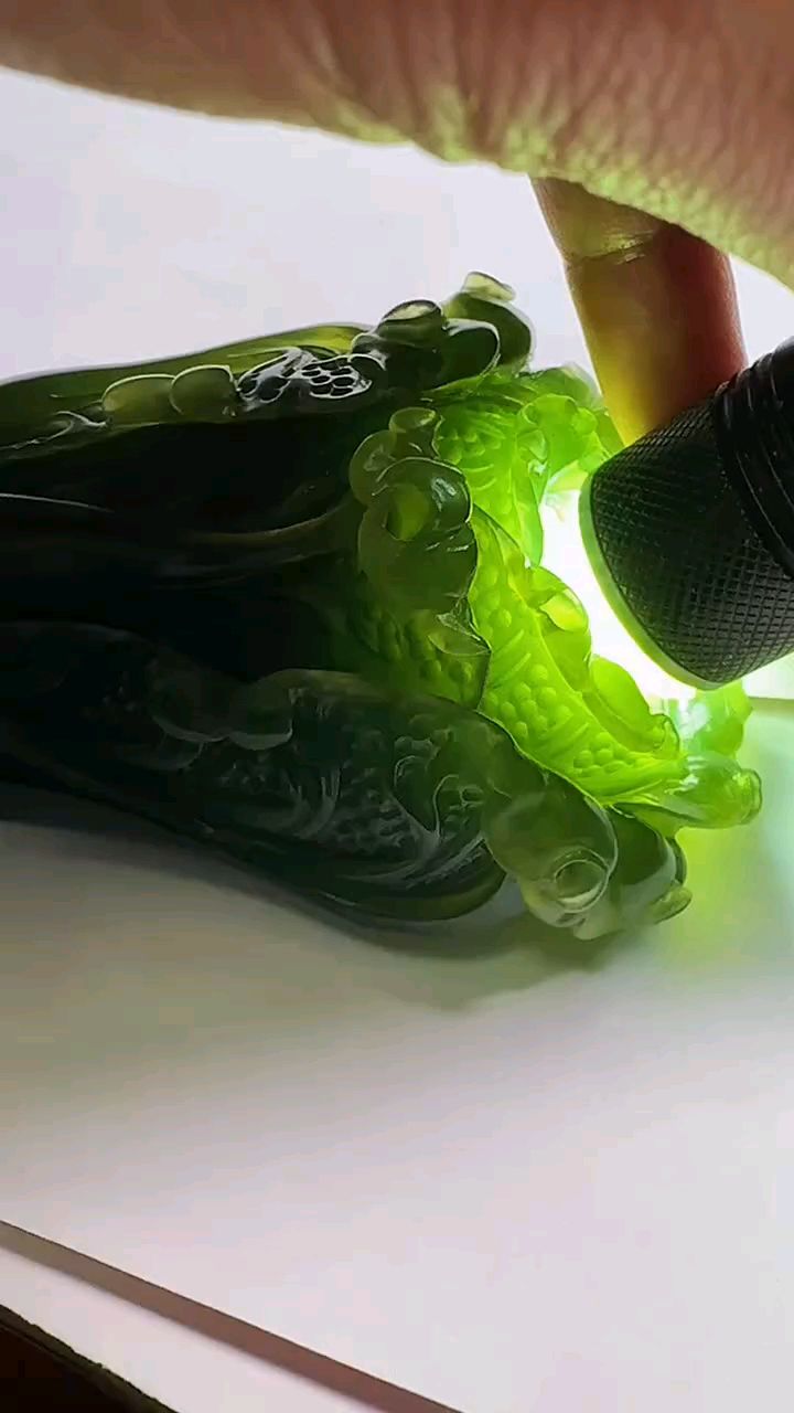 极品白菜手把件!