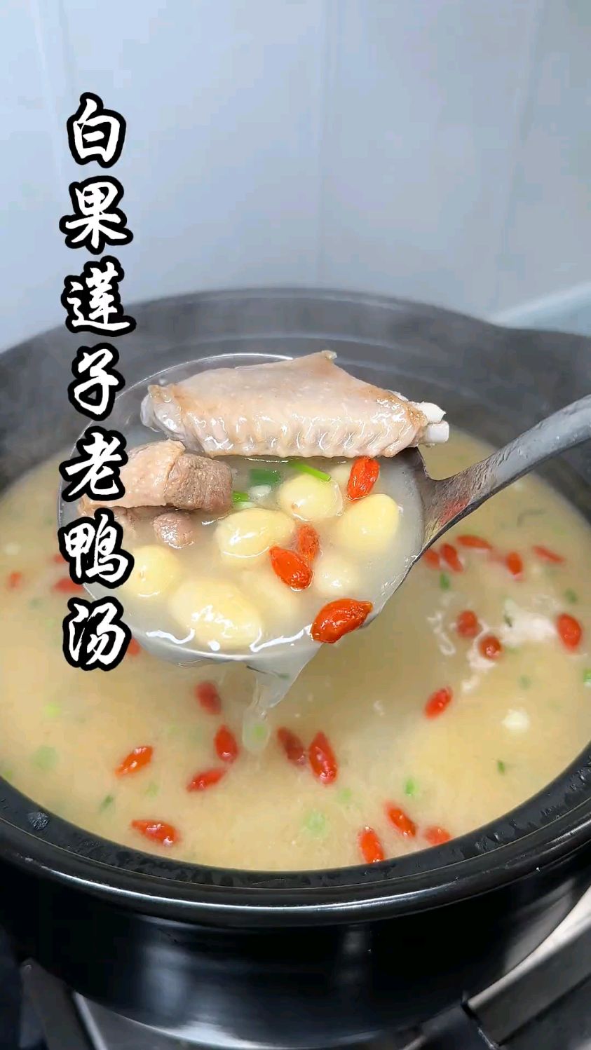 白果连子老鸭汤 做法简单
