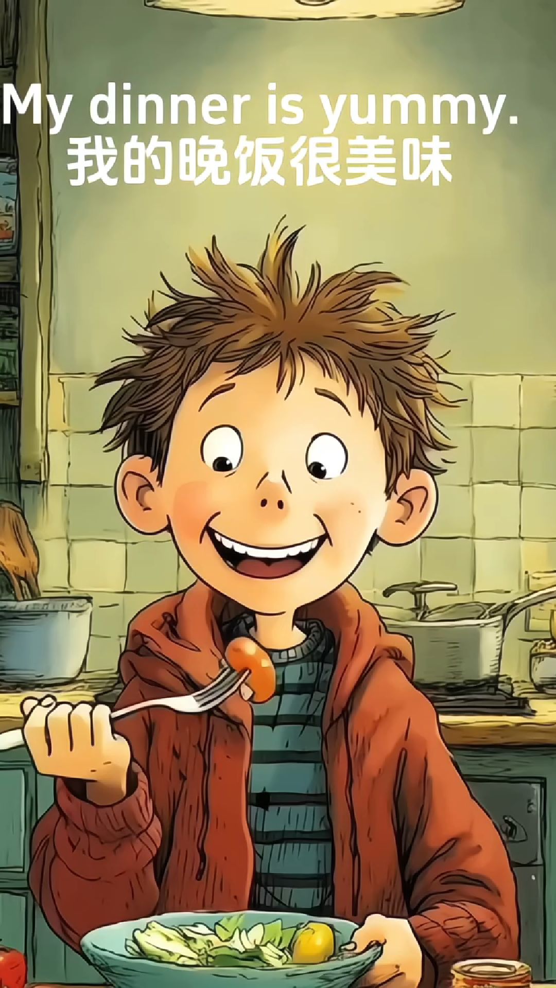 《我的晚饭》英语绘本