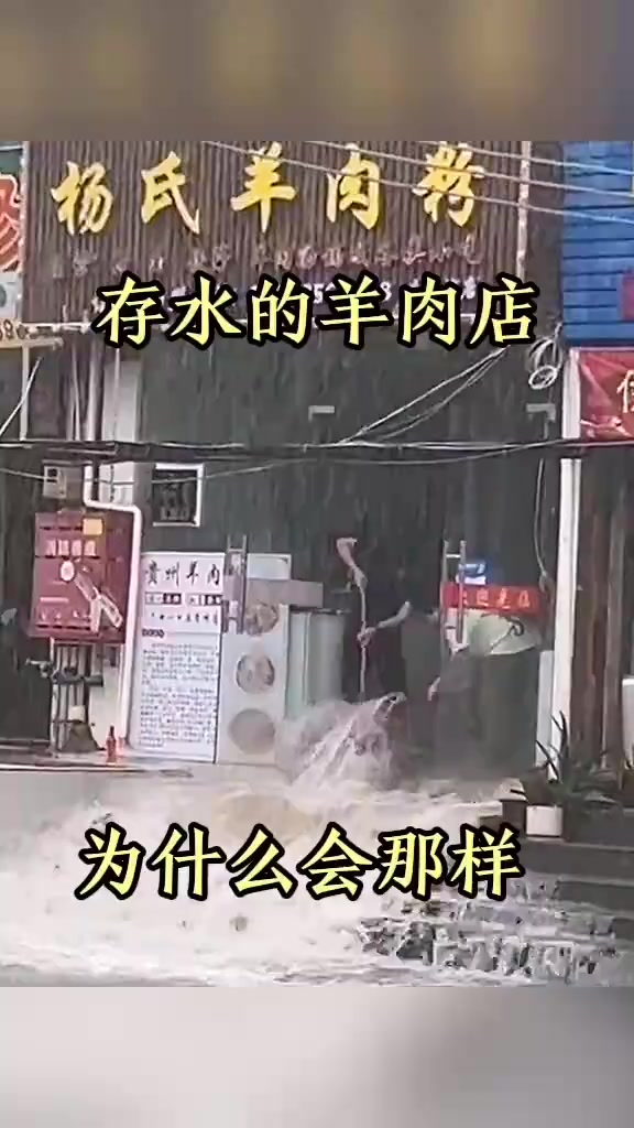 “雨中奇观:为何羊肉粉店却成了水灾重灾区?”