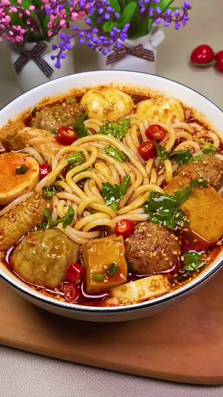 如果你没有胃口就试试这个酸汤米粉,开胃又解馋!