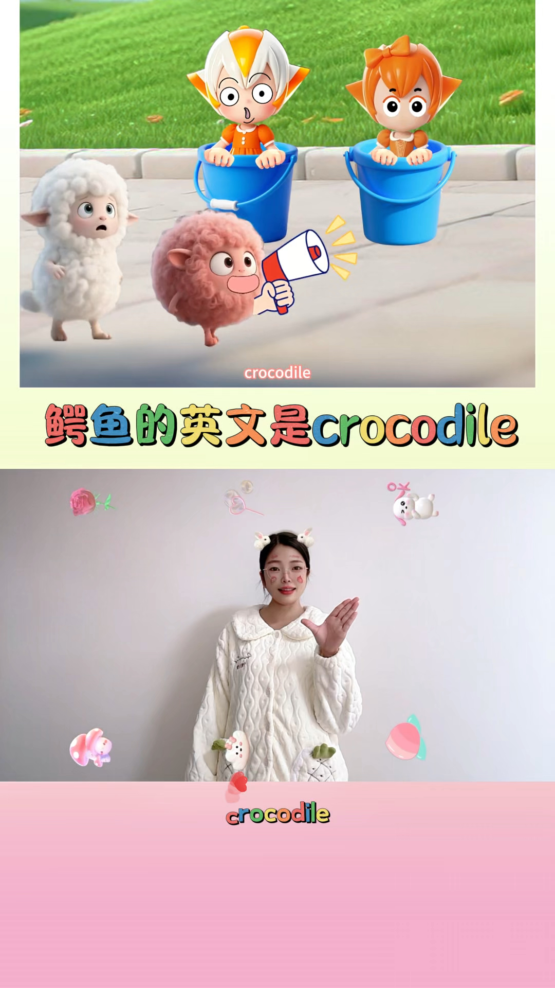 鳄鱼的英文是 crocodile