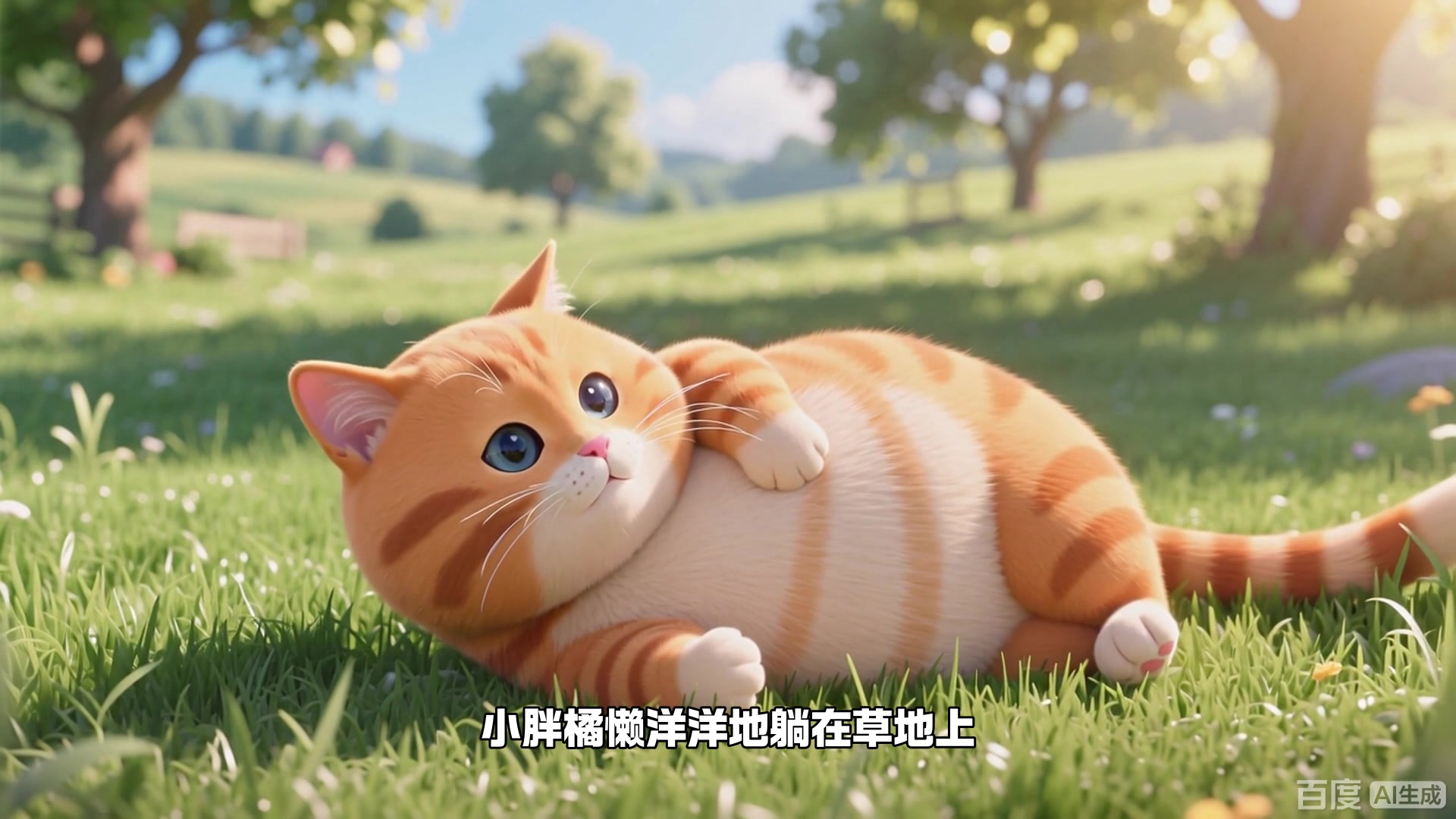 小胖橘挠小鸭子的痒痒肉,小鸭子笑得嘎嘎叫