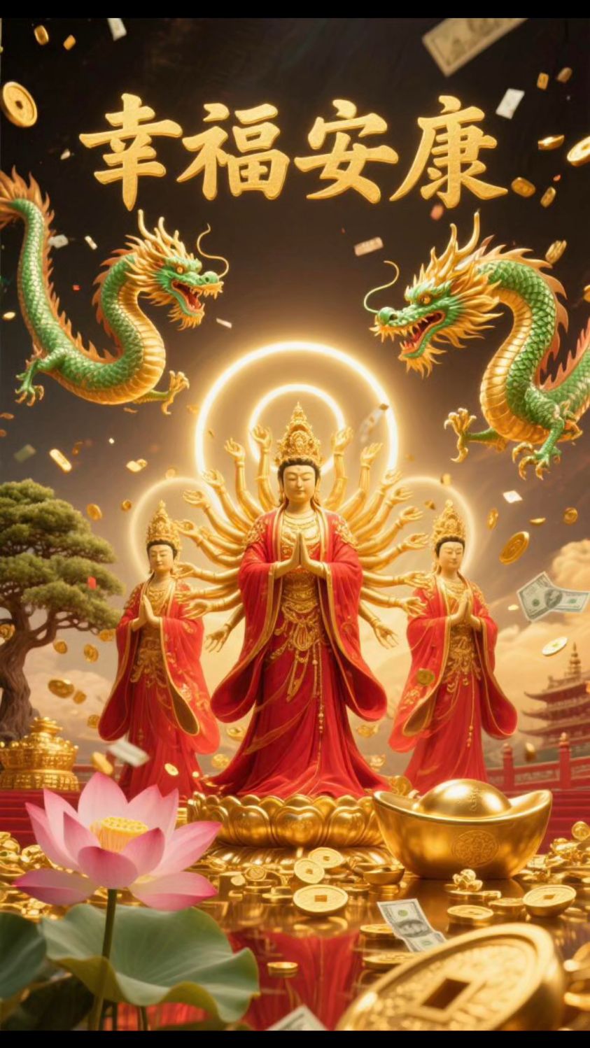 千手观音幸福安康手机壁纸