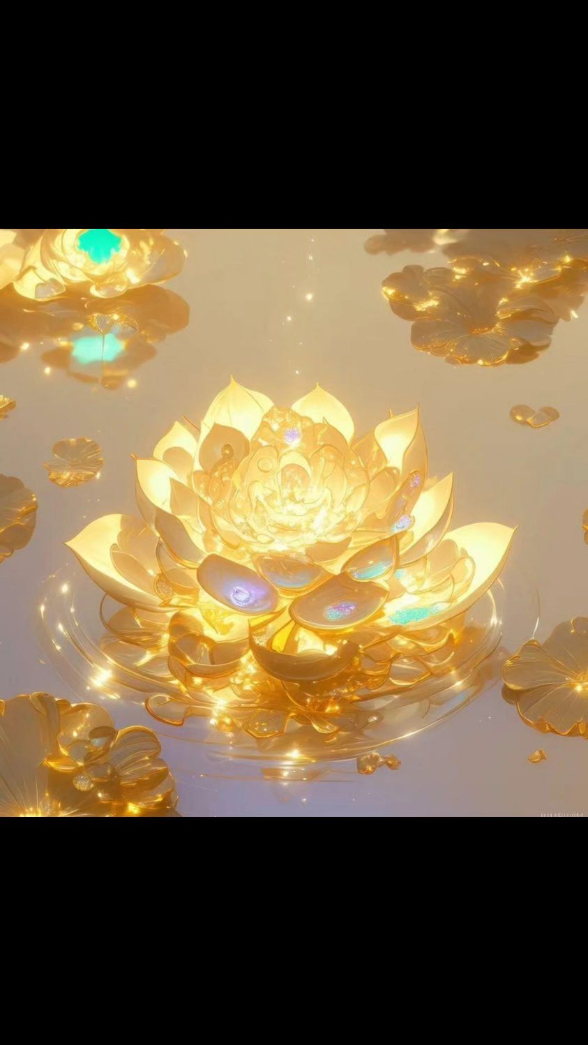 微信头像 | 金光闪闪莲花开,好运连连