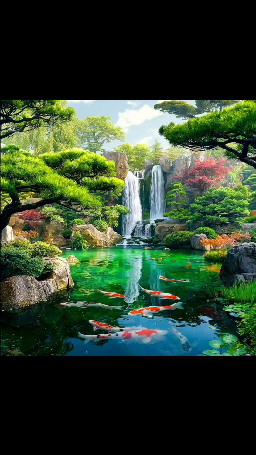 微信山水头像|松柏常青、锦鲤戏游、有山有水