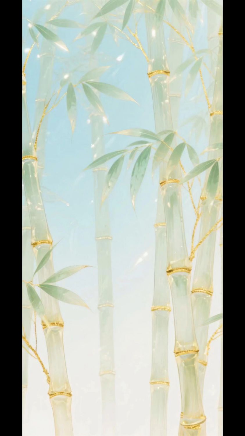 国风金箔壁纸·竹子系列