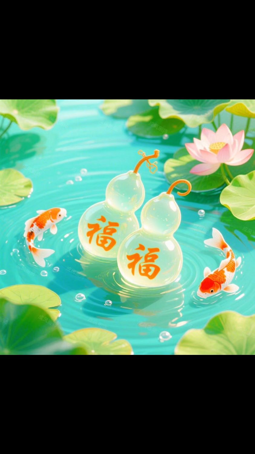 能量头像丨葫芦双全, 金鱼戏水 ,荷花盛开