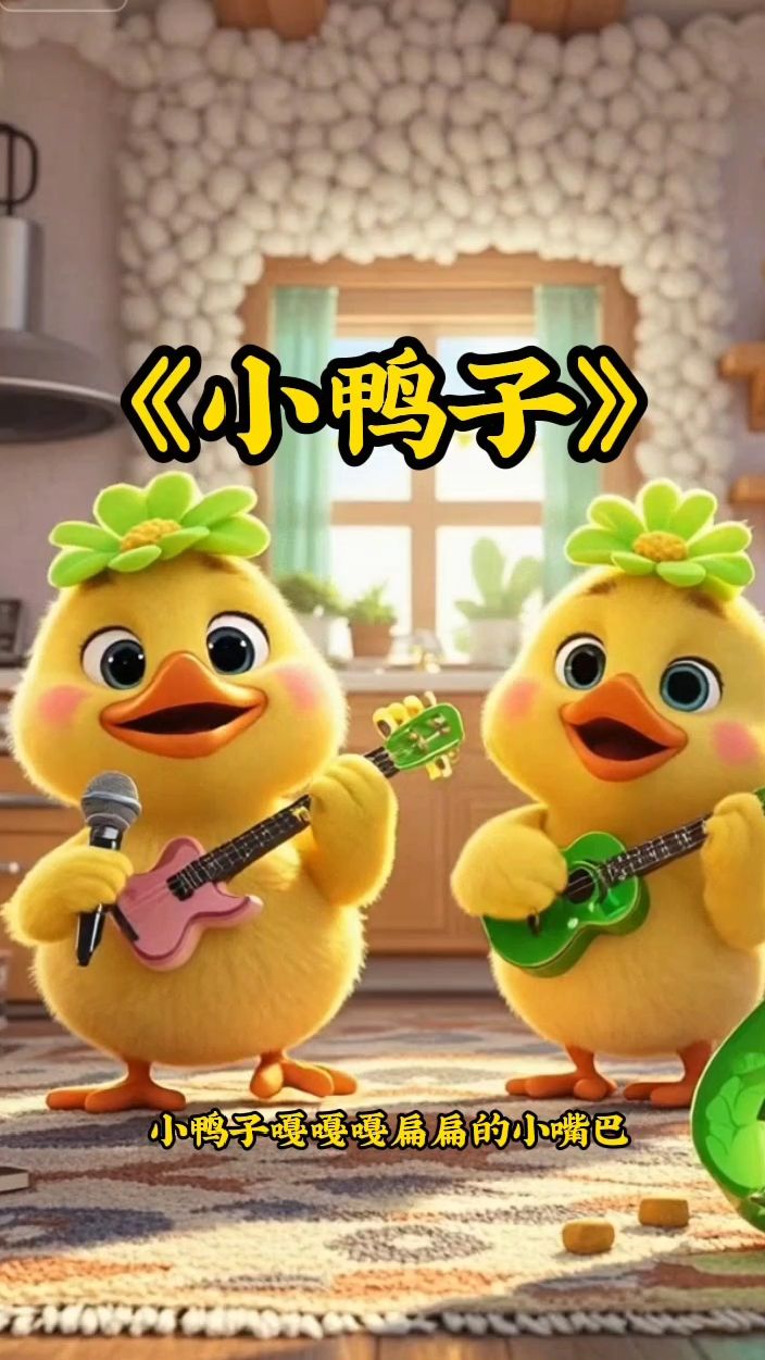 小鸭子嘎嘎嘎，扁扁的小嘴巴