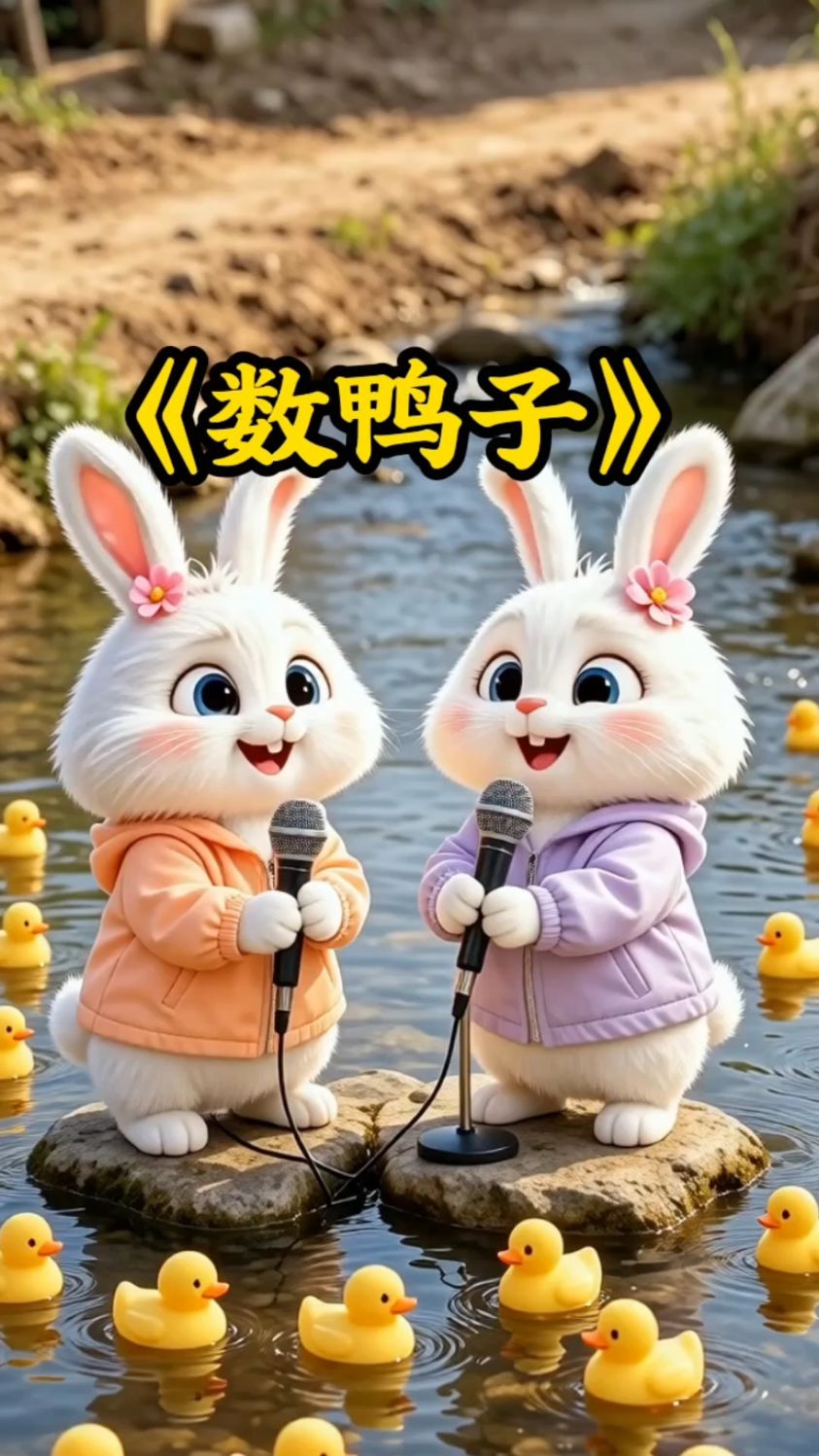 门前大桥下游过一群鸭