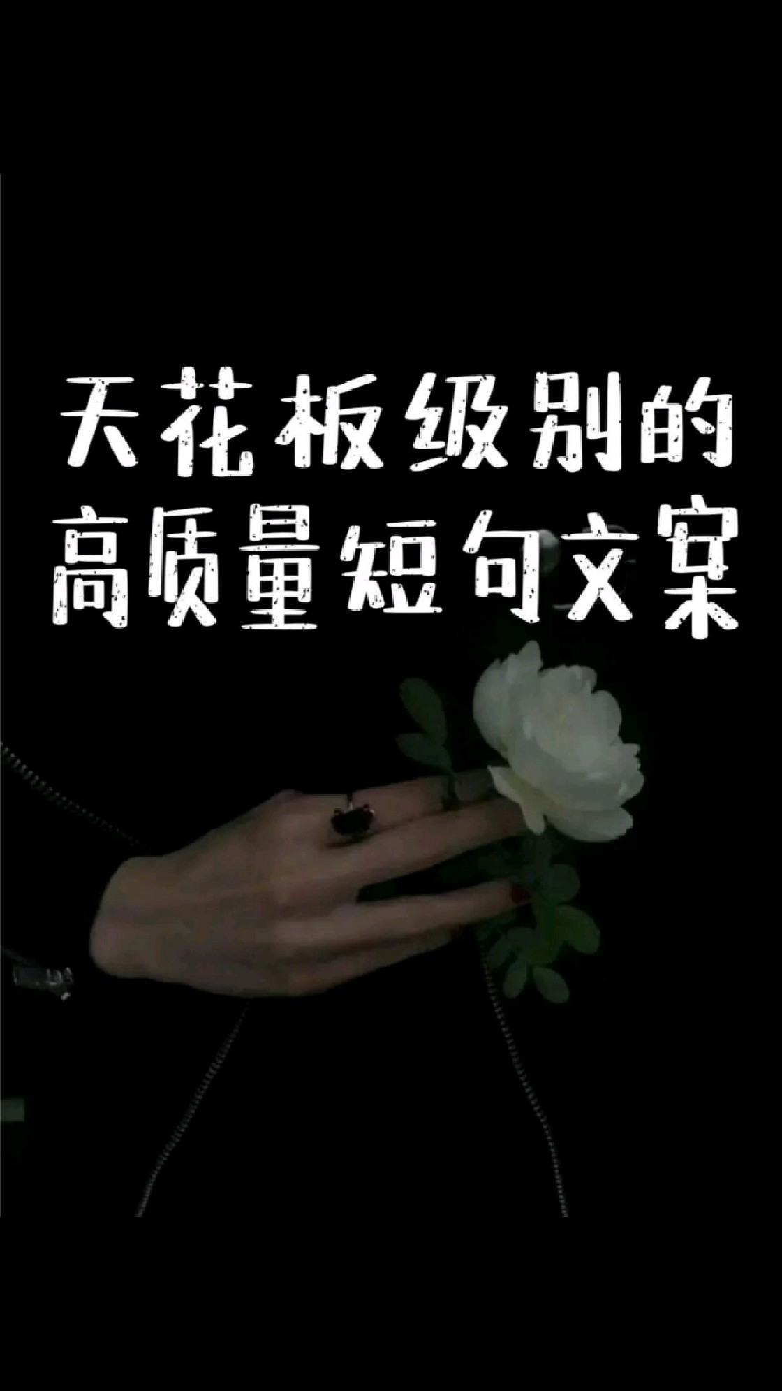 天花板级别的高质量短句文案~总有一句适合你