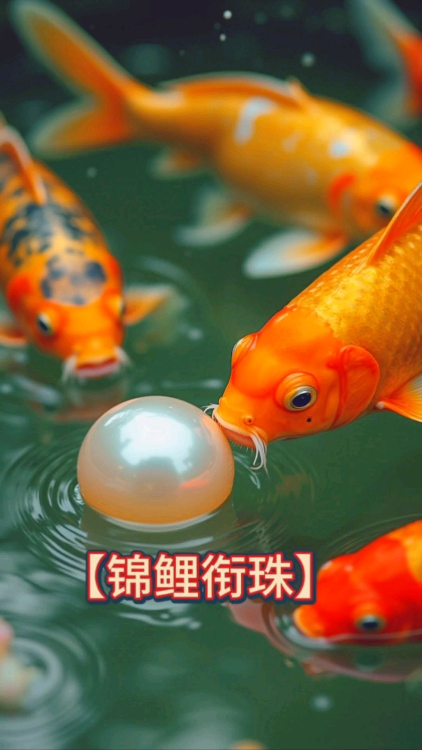锦鲤衔珠- 水生祥瑞