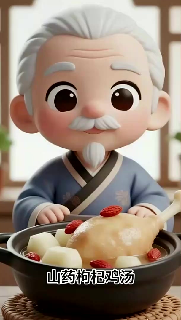 秋天的“第三碗汤”,山药枸杞鸡汤—脾胃救星。
