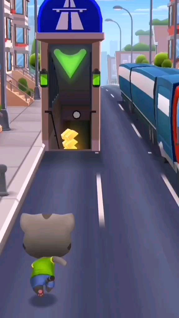 老版本汤姆猫跑酷 尝试练身法