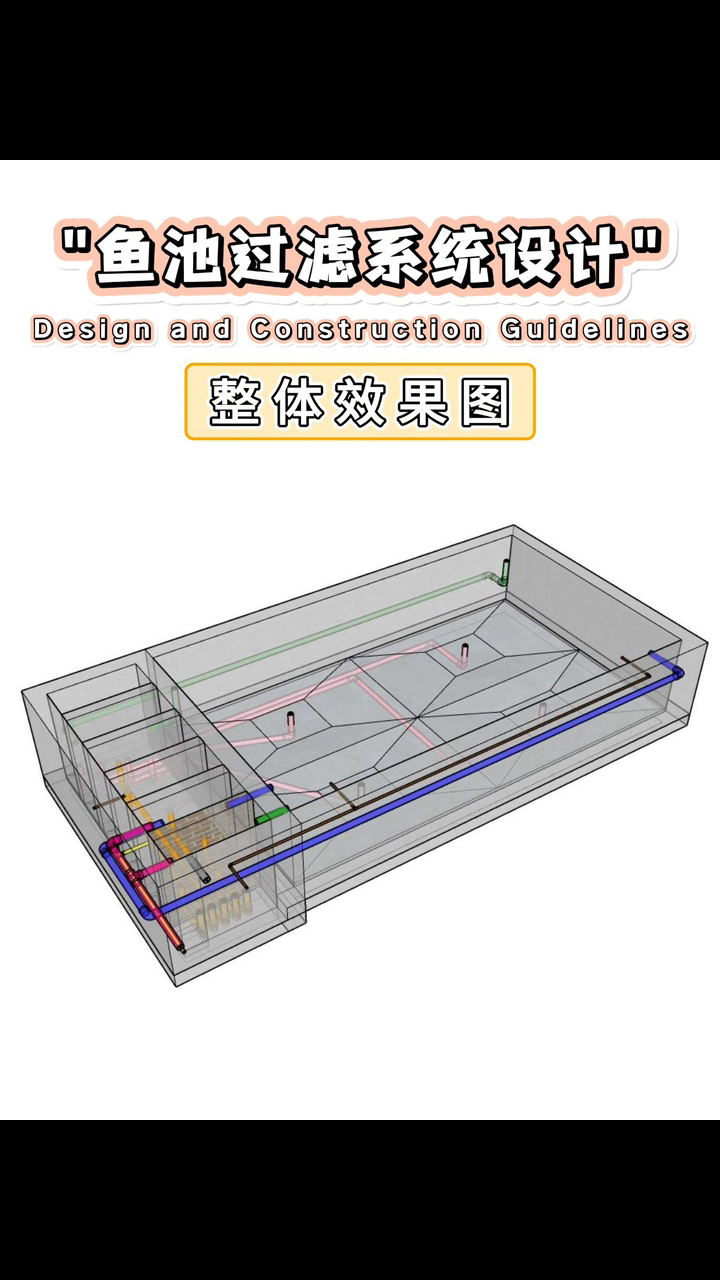 庭院锦鲤鱼池过滤设计，鱼池过滤系统管道设计，鱼池施工指导！