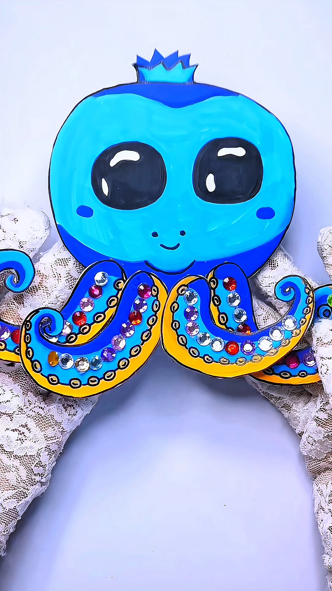 快来,请你们吃美味的烧烤章鱼#创意diy #章鱼#烧烤#益智