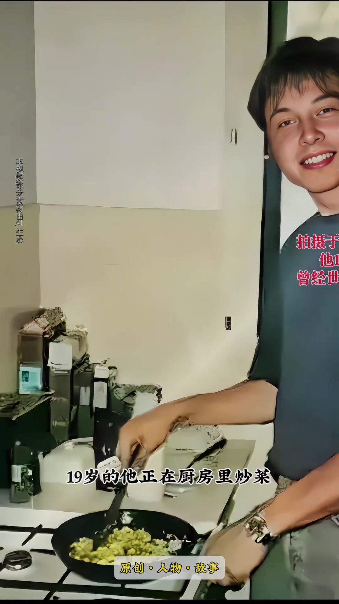 19岁在厨房炒菜被抓拍到的照片,三年后他成为了改变世界的人物!