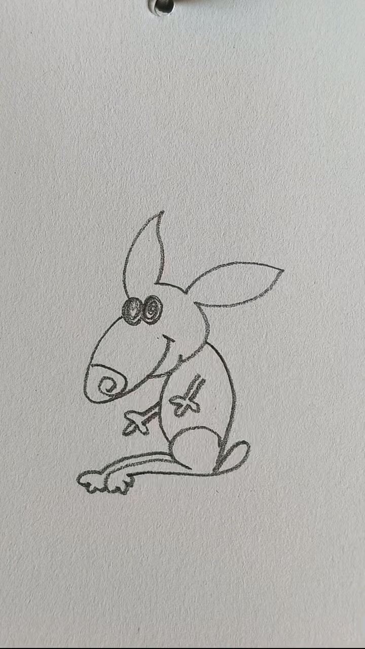 可爱小老鼠简笔画