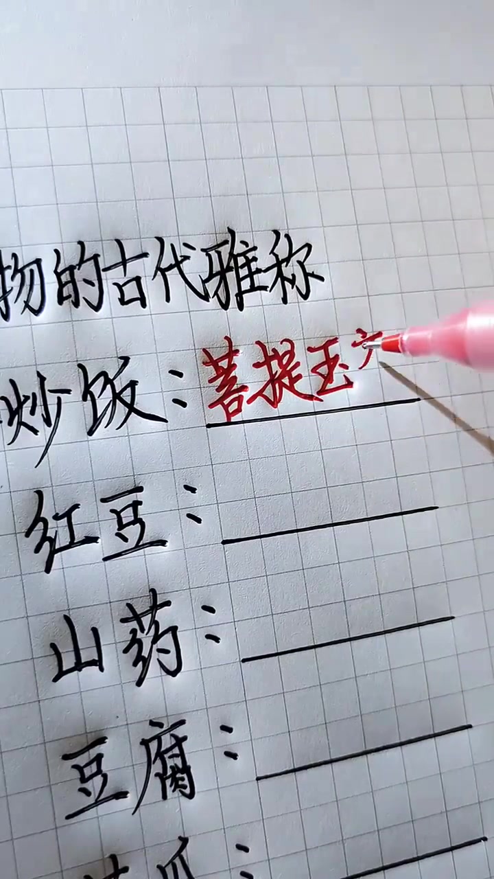 #每天一点冷知识#这些食物的古代雅称，你都知道吗？