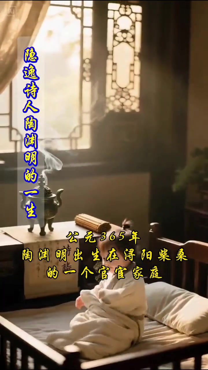 “古今隐逸诗人之宗”，“田园诗派之鼻祖〞陶渊明之一生