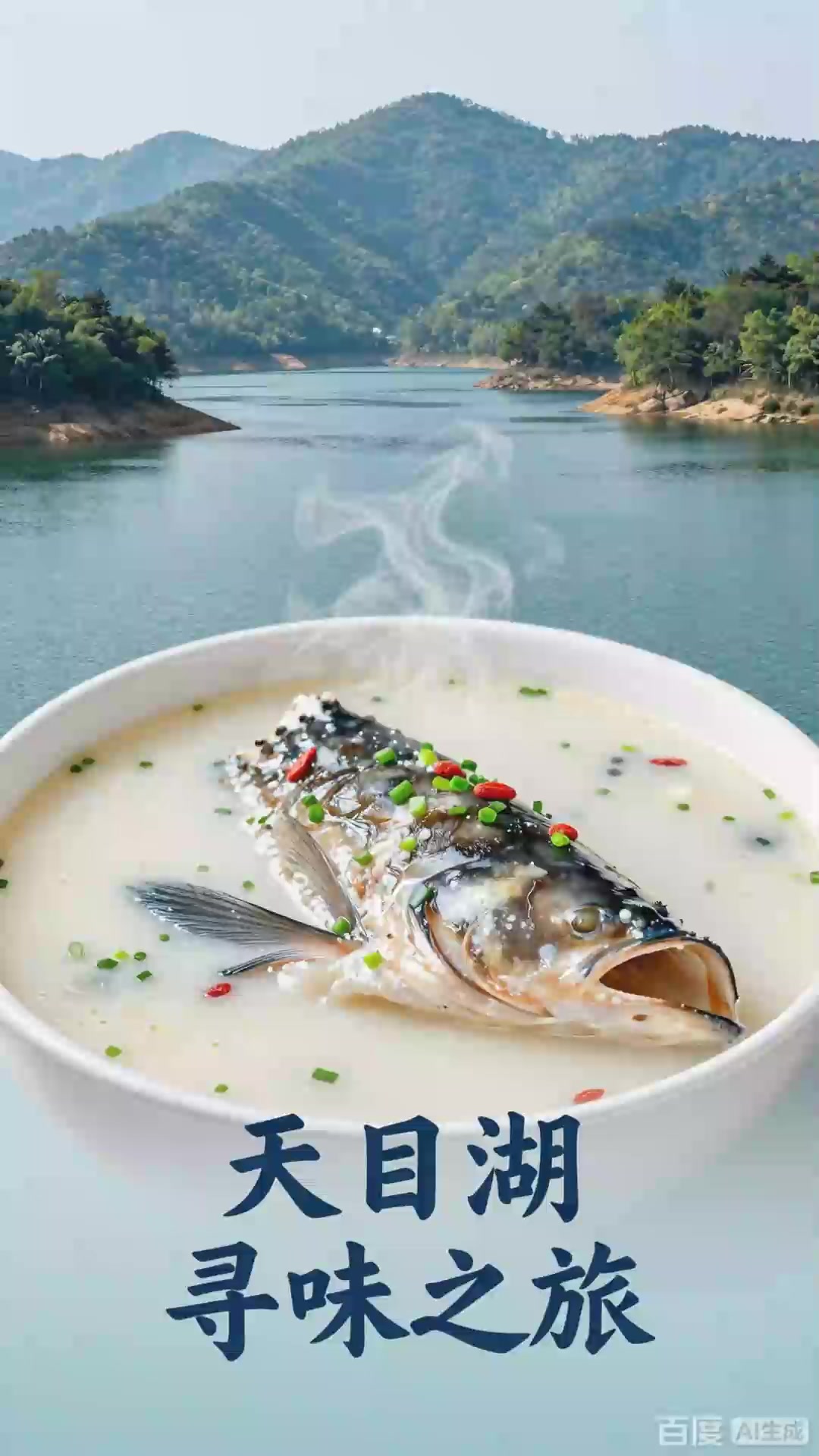 江苏常州天目湖山水,沙河水库风光秀丽,鱼头汤美味诱人