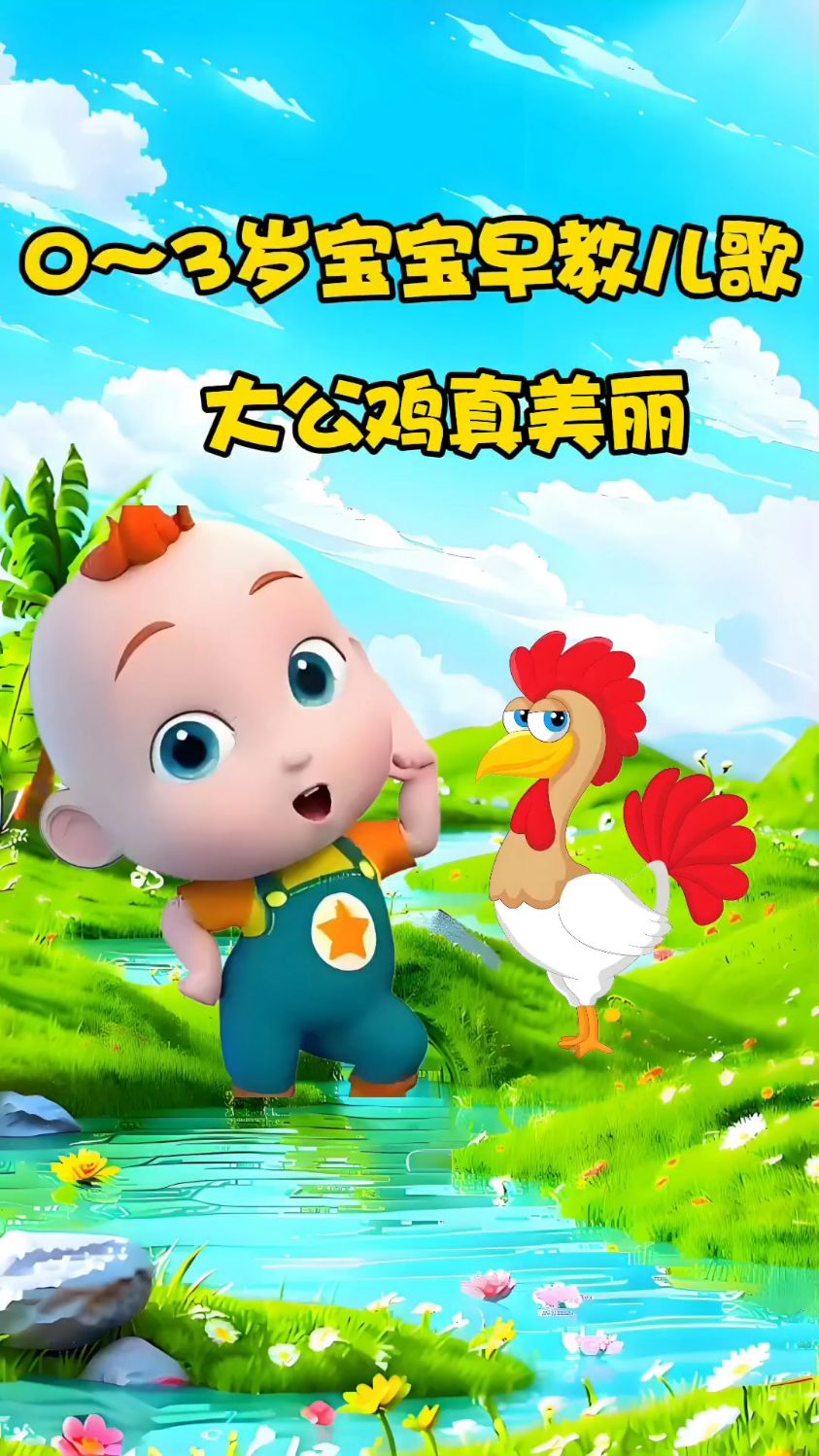 宝宝的早教儿歌,大公鸡真美丽