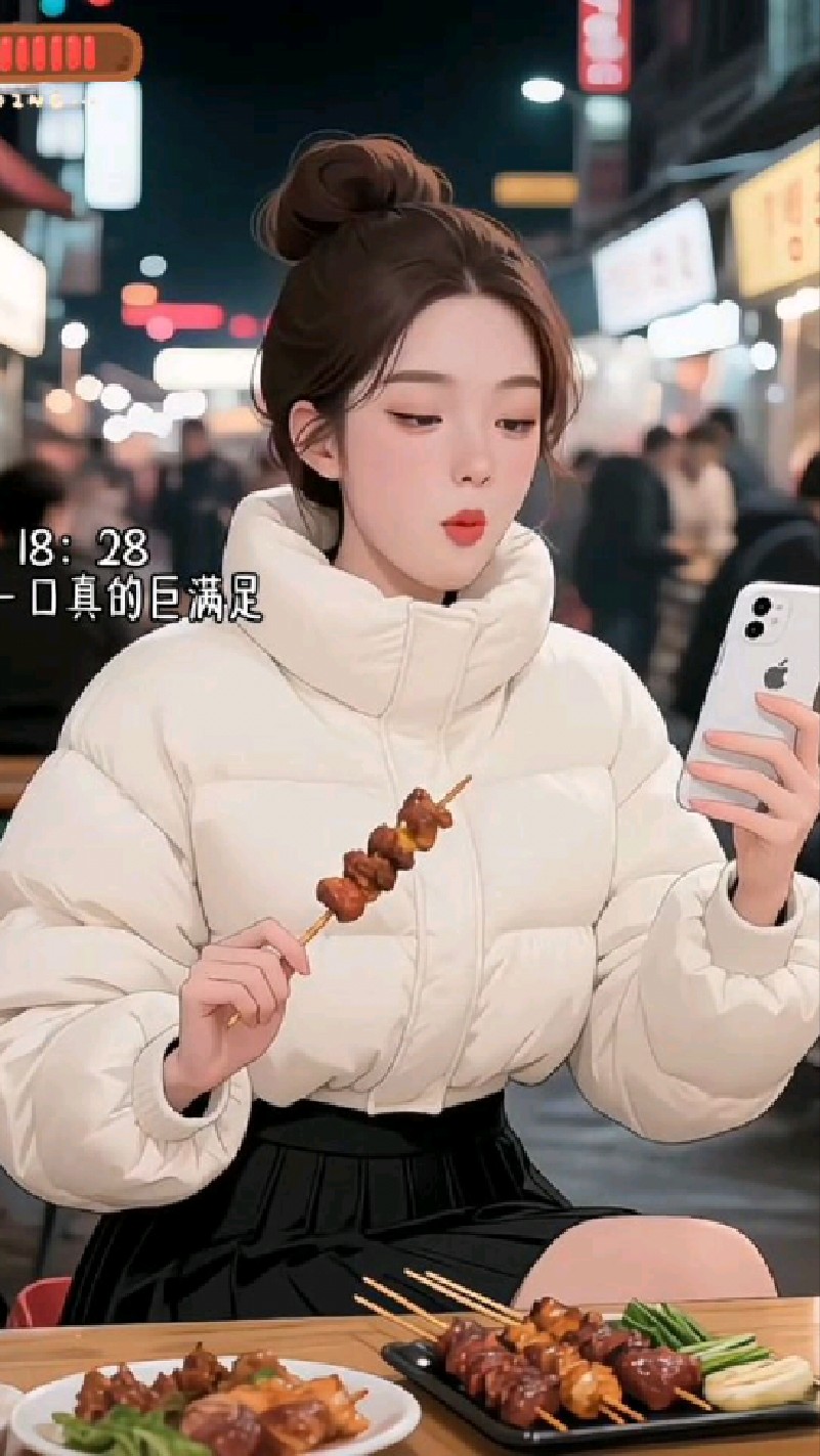 这份下班后一个人吃烧烤喝奶茶的快乐，简单纯粹
