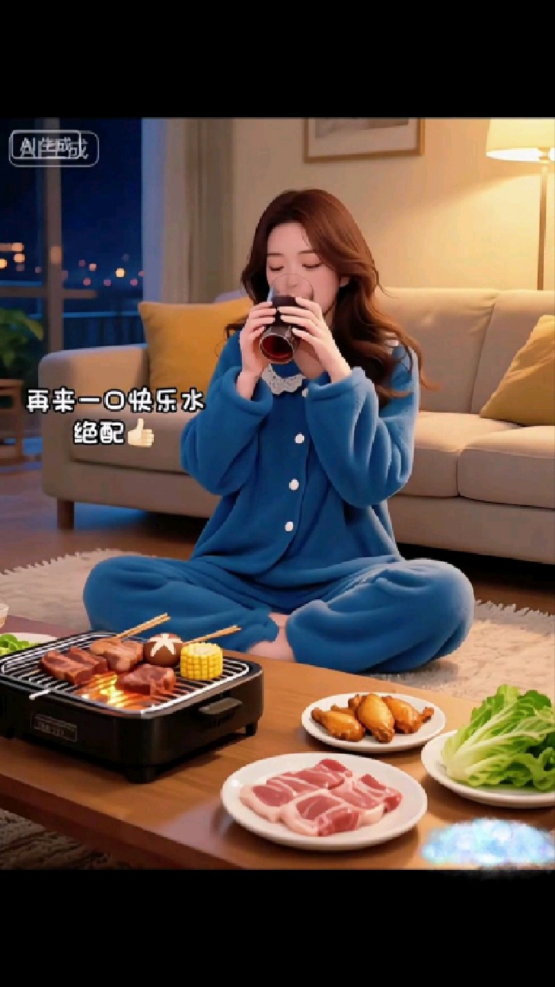 饺子配咖啡,烤肉追着剧,成年人的松弛感～