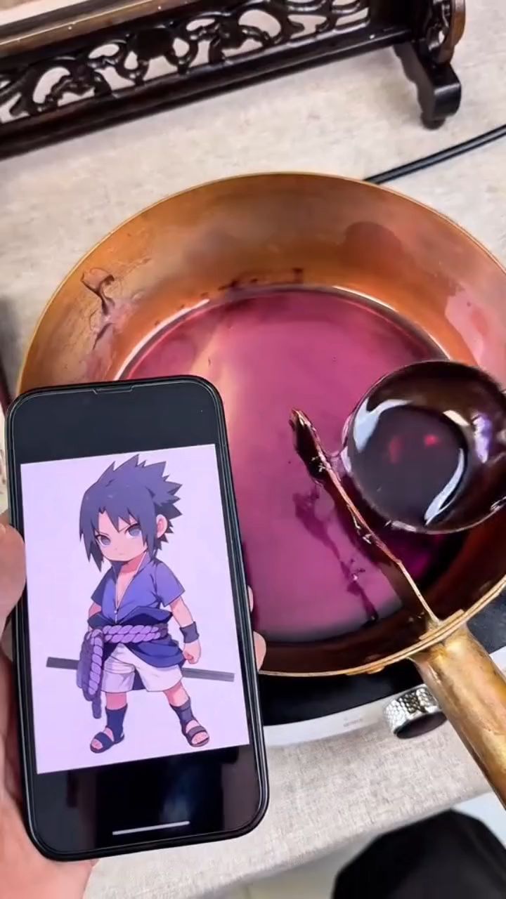 有趣的糖浆画卡通人物