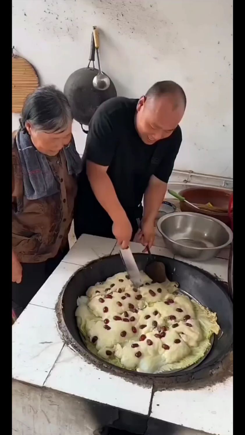 我大姨做的糯米面年糕