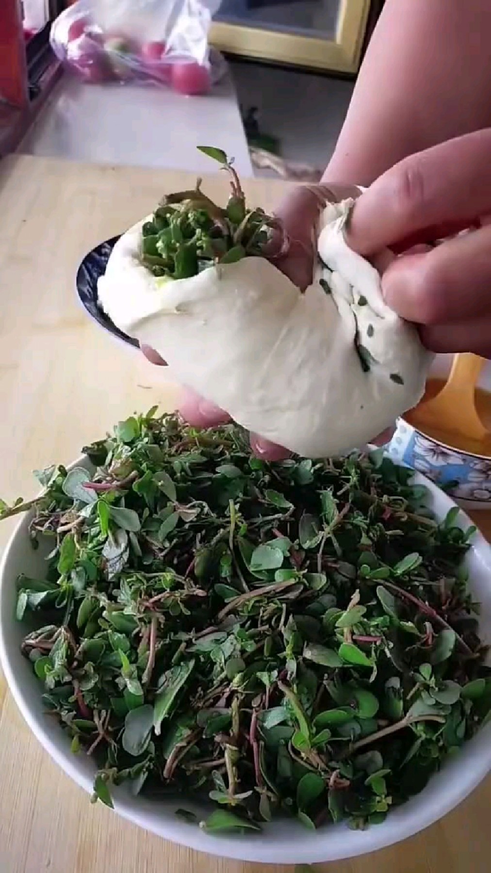 荠荠菜馅大包子新吃法
