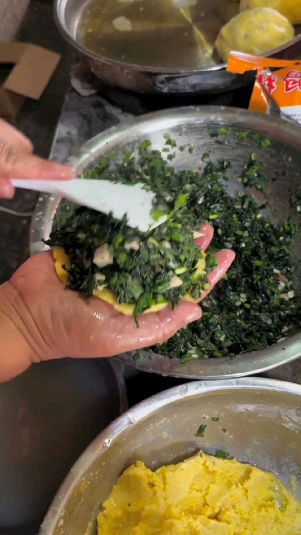 东北特色纯菜馅大包子