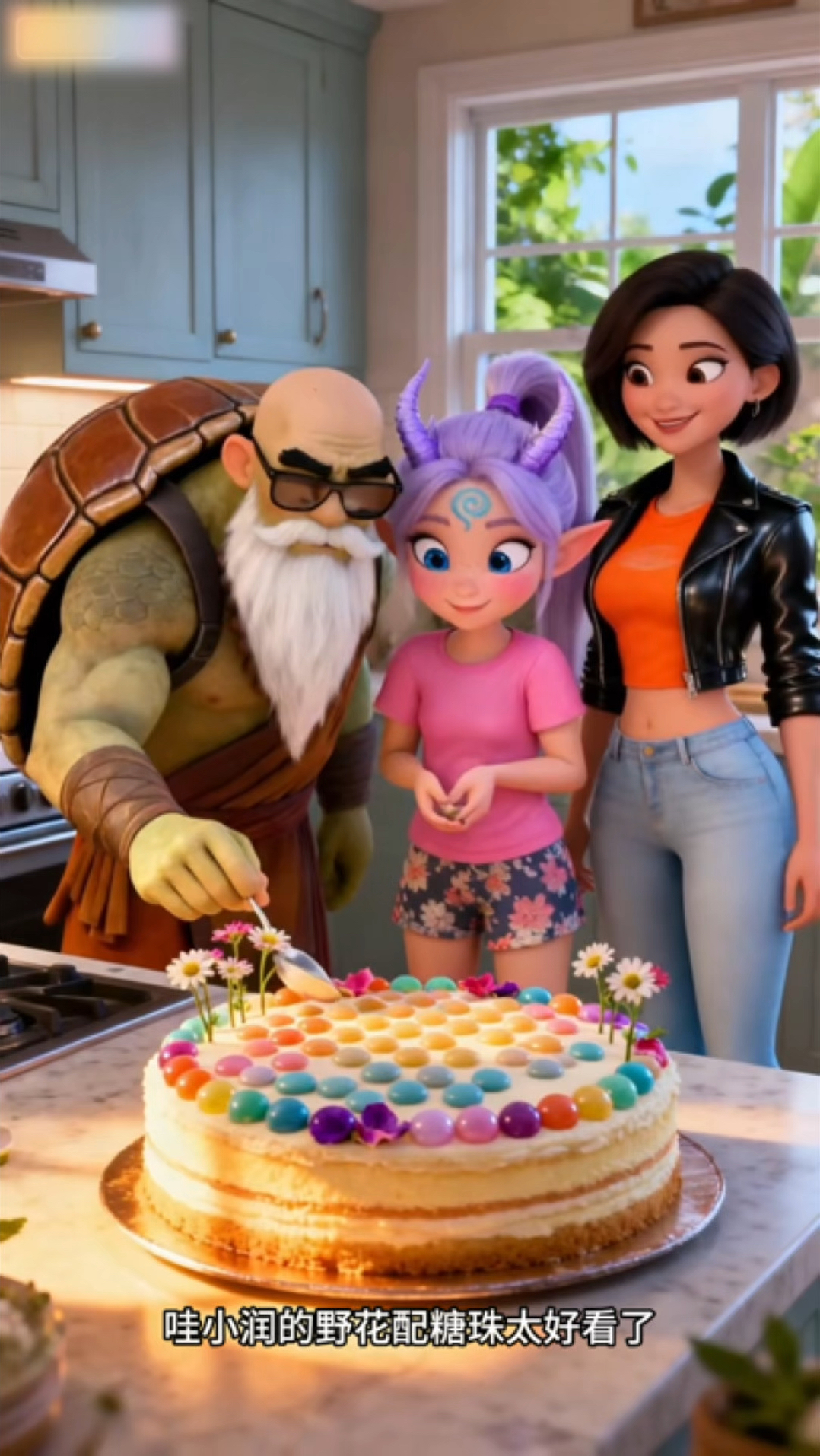 敖润龟爷爷给妈妈的生日蛋糕儿童动画片少儿动画片