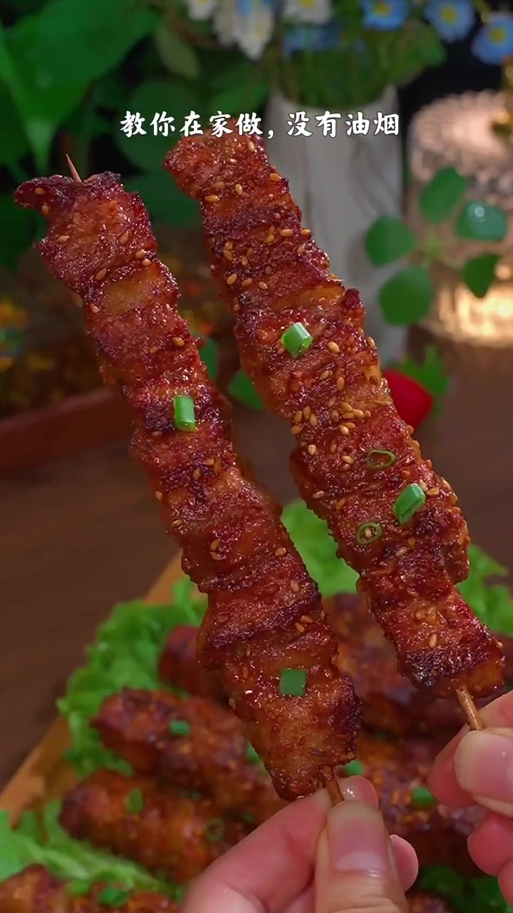 空气炸锅秒变烧烤神器孩子抢着吃!
