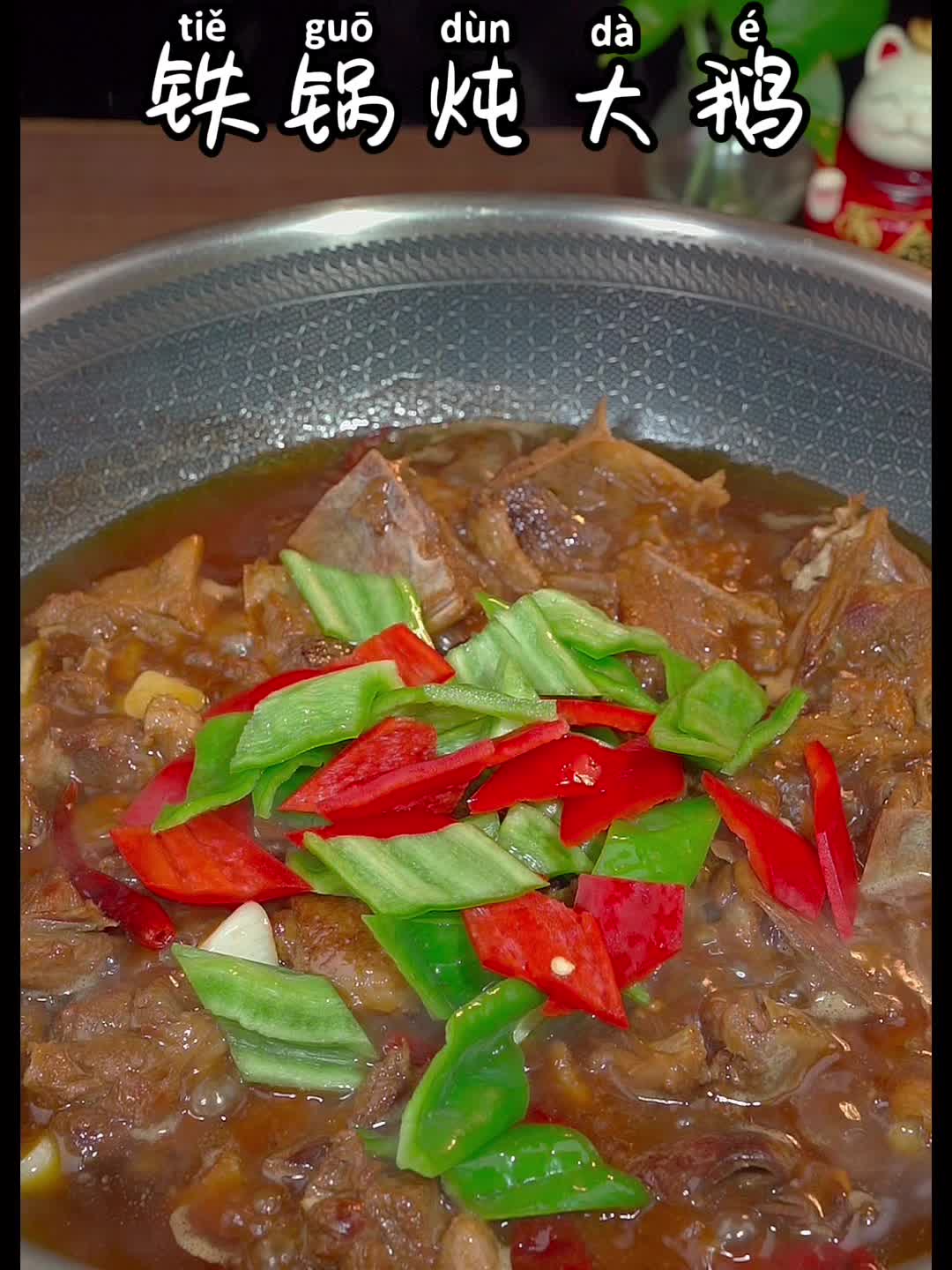 铁锅炖大鹅家常做法，香味浓郁，越吃越想吃！